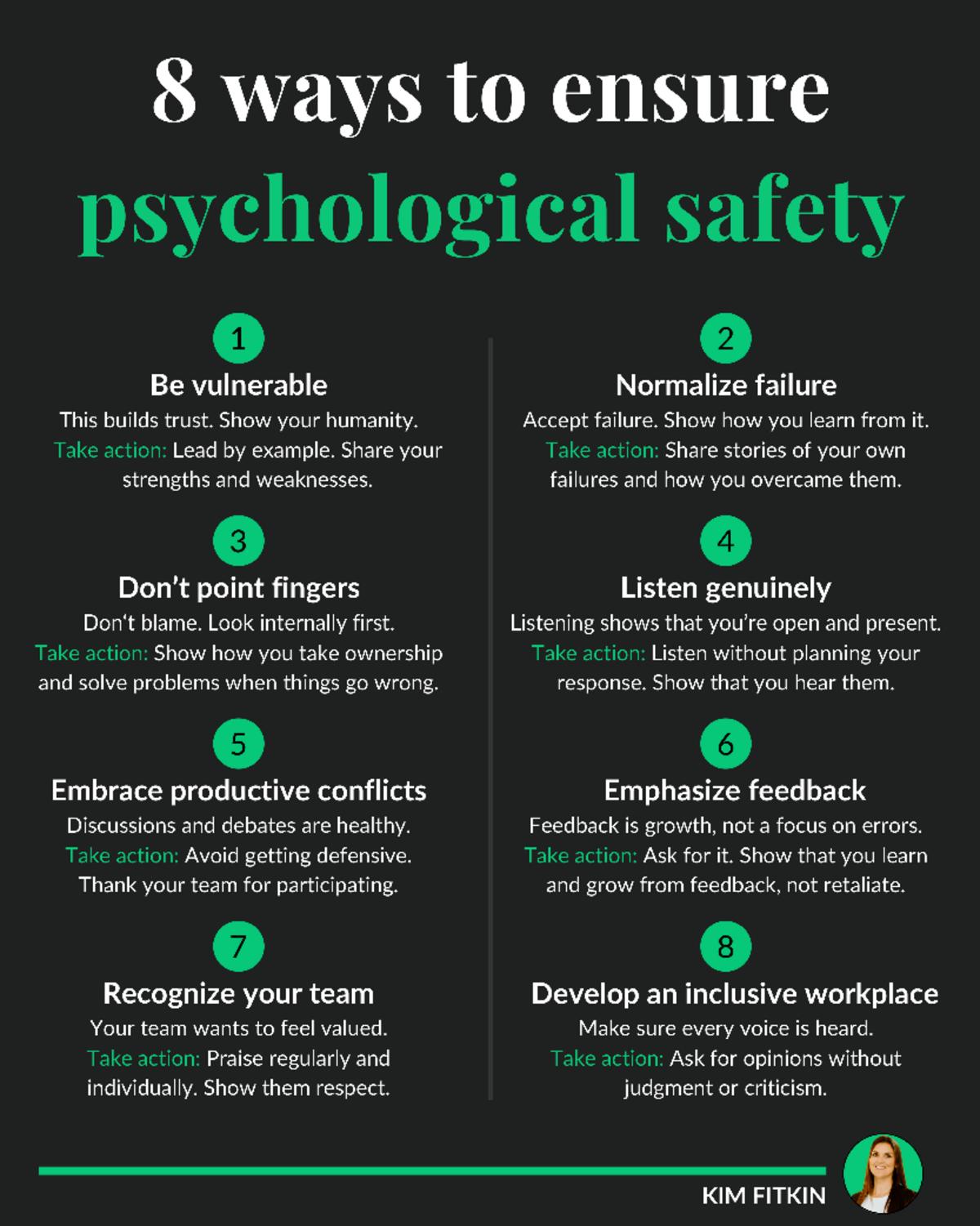 8 Powerful Strategies Every Leader Needs to Foster Psychological Safety in the Workplace